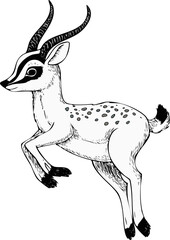 Woodland Animals SVG Illustrations funny Animals Handmade  scribbles cat