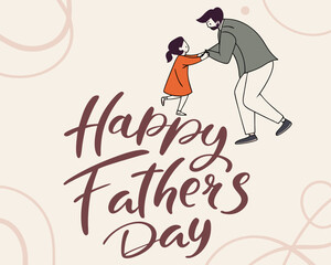Happy father day with Silhouette son is riding his father's neck at Mountain peaks in evening time vector design
