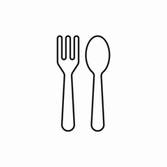 Restaurant cutlery dining service icon vector sign