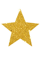 Obraz premium Glittering golden star