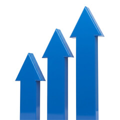 blue arrows on white background