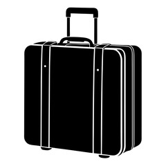 luggage suitcase on white background .svg