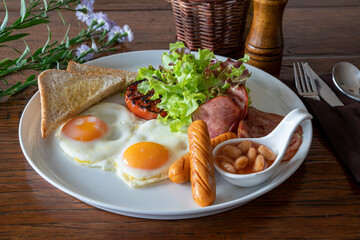 European breakfast set