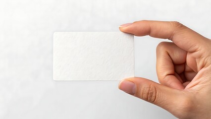 hand holding blank business card mockup.  hand, card, business, blank, paper, holding, empty etc.