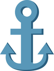 Obraz premium Anchor Simple Flat Sign for Graphics