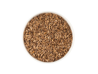 Milk thistle seeds, silybum marianum grains, dry blessed milkthistle fruits, variegated thistle kernels