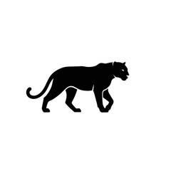 Obraz premium Black Panther Silhouette 