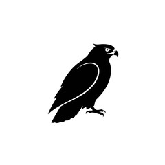 Fototapeta premium Black bird silhouette illustration for design 