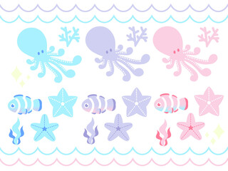 海の生き物詰め合わせタコ