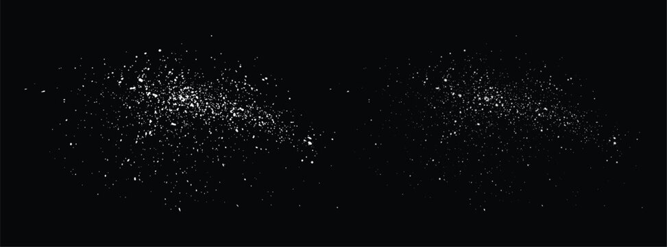 Real snowflakes isolated blizzard background design