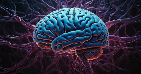 Fototapeta premium 3d rendered illustration of a brain