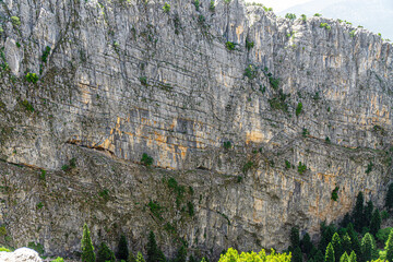 The scenic view of Kayaağıl Obruğu (Kayaağıl sinkhole), at Dikmen village, Akseki, Antalya