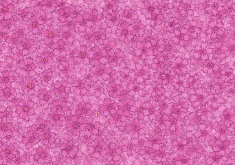 シームレスな芝桜の背景素材