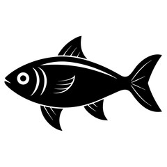 fish swimming icon on white background .svg