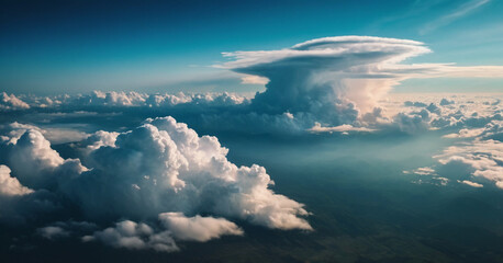 Fototapeta premium clouds over the mountains