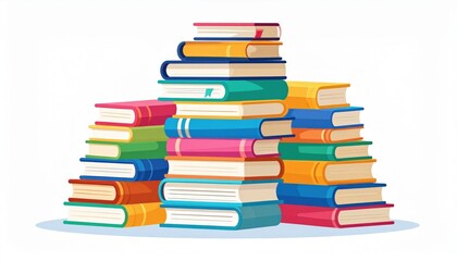 Colorful Stack Of Books