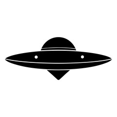 ufo flying saucer on white background .svg