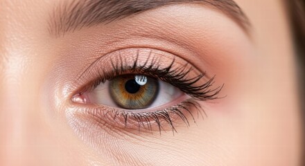 Obraz premium Close up macro of a healthy looking person's eye