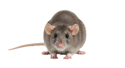 Cute Rat Posing Against Transparent Background