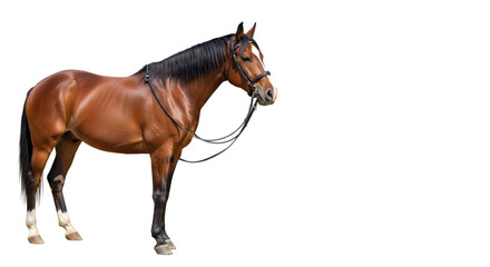 Brown Horse Stands Elegantly, Transparent Background Image Resource