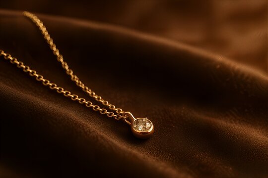 Pearl Pendant on Velvet Fabric