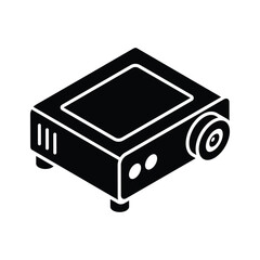 Check out this isometric icon of projector