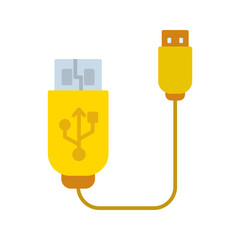 Usb Cable Vector Icon