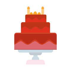 Birthday Cake Vector Icon