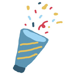 Colorful birthday celebration with balloons, cake, confetti, and party decorations. Perfect for invitations, greeting cards, banners, and event promotions.