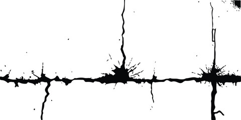 Distressed and Cracked Concrete Texture with Grunge Style Detailing on White Background – Ideal for Urban Decay Concepts.Cracked Grunge Texture on White Background – High Resolution Surface Damage