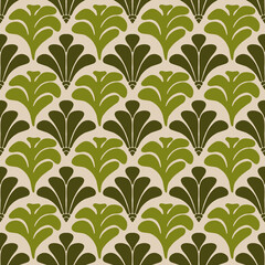 Art Nouveau floral seamless pattern repeat tile