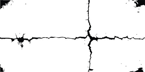 Distressed and Cracked Concrete Texture with Grunge Style Detailing on White Background – Ideal for Urban Decay Concepts.Cracked Grunge Texture on White Background – High Resolution Surface Damage