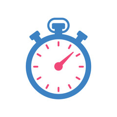 “Simple Stopwatch Icon Illustration for Time Management and Tracking”