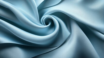 Abstract Fluid Art Background, Dynamic Flowing Shapes. Wavy Lines in Pastel Blue, Aqua Colors