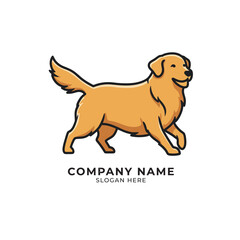 Golden Retriever Dog Logo