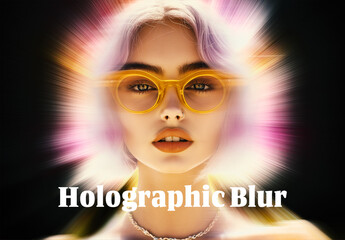 Holographic Blur Photo Effect