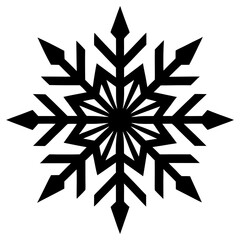 snowflake vector on white background  .svg