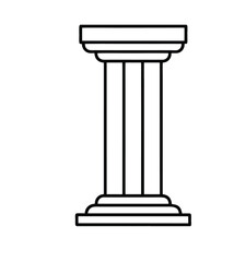 column isolated on white