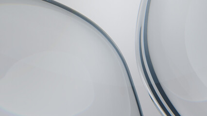 Abstract beautiful reflection and refraction glass. 3d rendering illustration not AI
