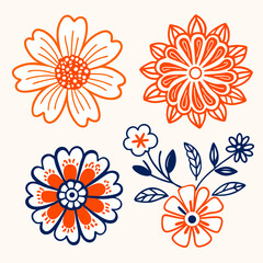 premium vector elegant watercolor folower