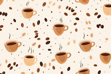 Obraz premium Coffee backgrounds pattern drink.