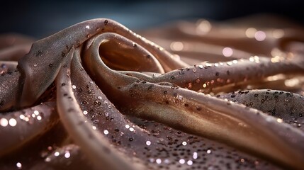 Shimmering Rose Gold Fabric Texture.