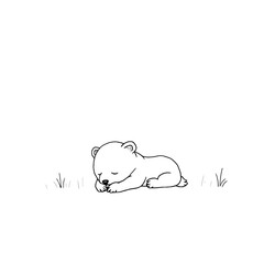 Minimalist Hand-Drawn Line Art Illustration