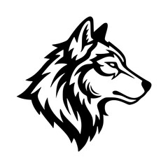 Fototapeta premium Wolf Head Vector Logo Illustration
