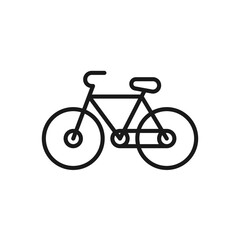 Fototapeta premium Vector illustration of an bicycle icon on a white background