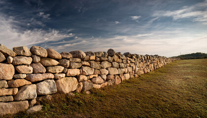 prehistoric stone wall