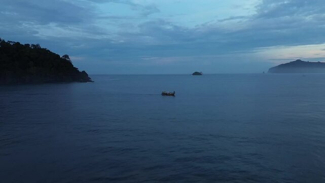 sunset over the sea