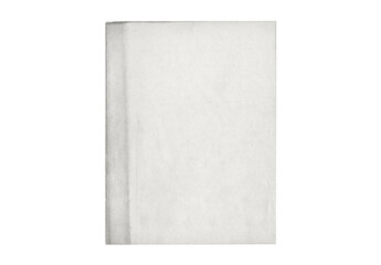 Paper piece isolated on background. Old sheet torn blank texture. Card board ripped template white with ragged edges.