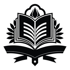  Flourishing Open Book with Radiating Leaves