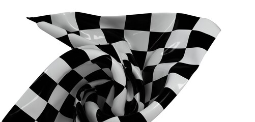 High-resolution image of a checkered flag, perfect for sports, racing, and victory themes.